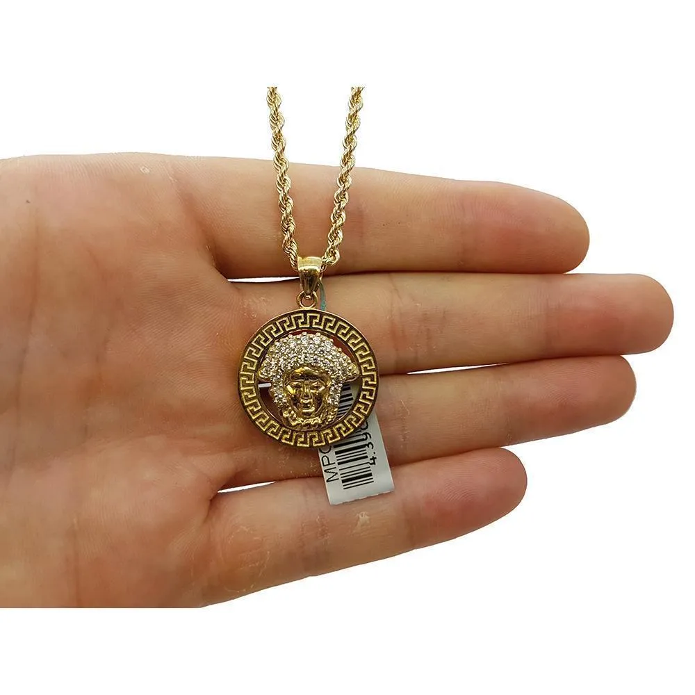 Rope Chain 2.5MM 10K With Ancona en OR 10K MNG-160