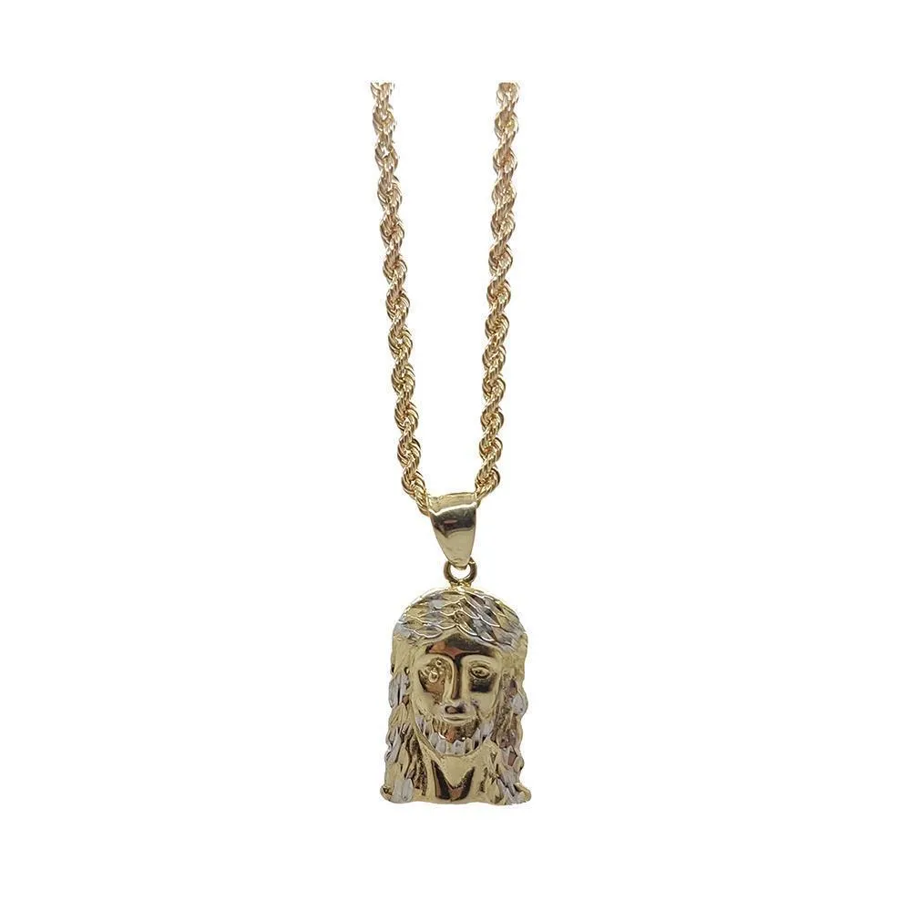 Rope Chain 2.5MM 10K With Basilio en OR 10K MNG-037