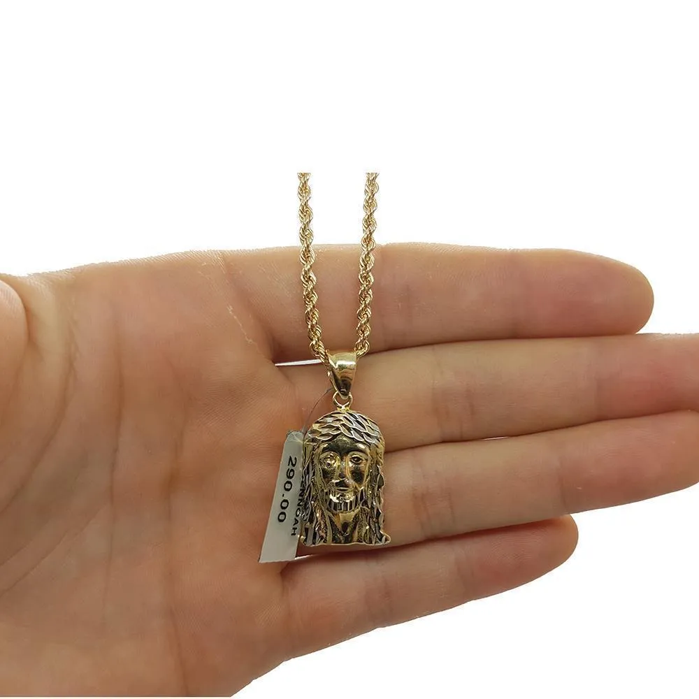Rope Chain 2.5MM 10K With Basilio en OR 10K MNG-037