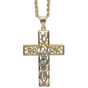 Rope Chain 2.5MM 10K With Cross OR 10K MNG-125