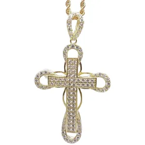 Rope Chain 2.5MM 10K With Cross OR 10K MNG-127