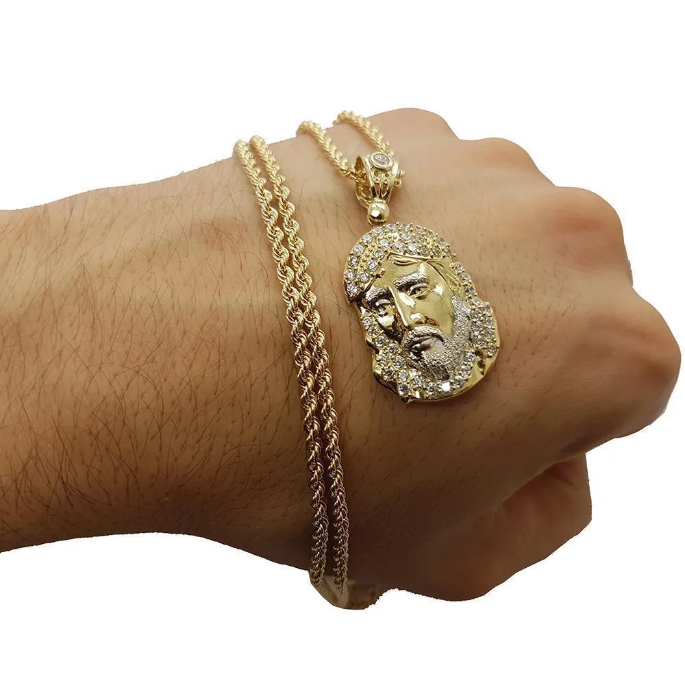 Rope Chain 2.5MM 10K With Jenoah en OR 10K MNG-036