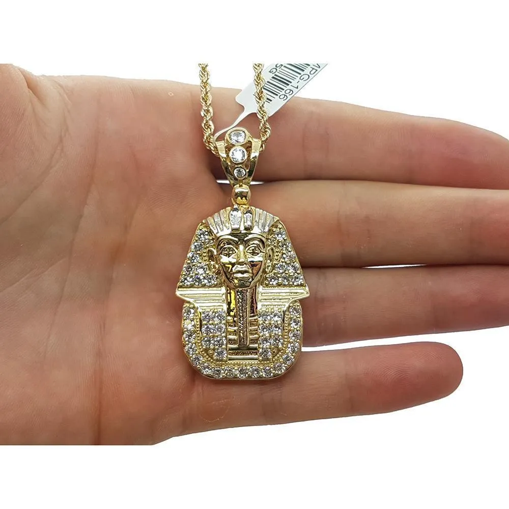 Rope Chain 2.5MM 10K With Menes en OR 10K MNG-137