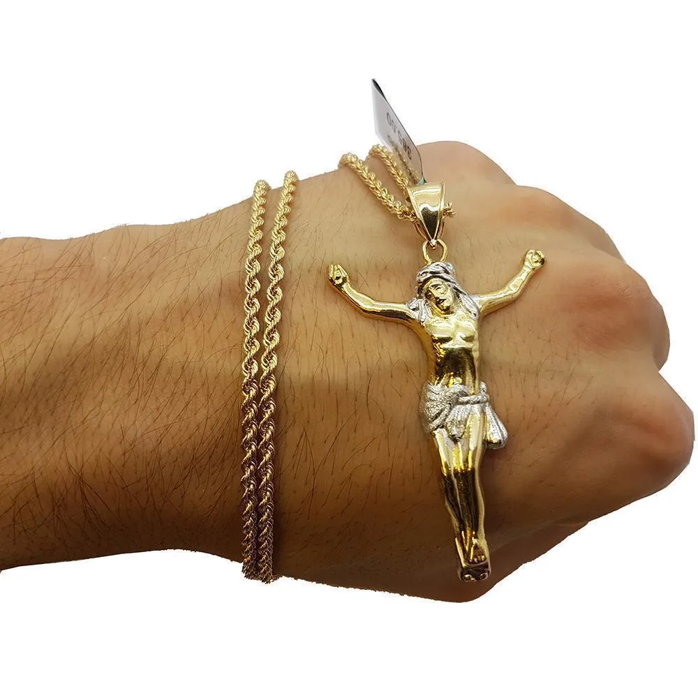 Rope Chain 2.5MM 10K With Renato en OR 10K MNG-005