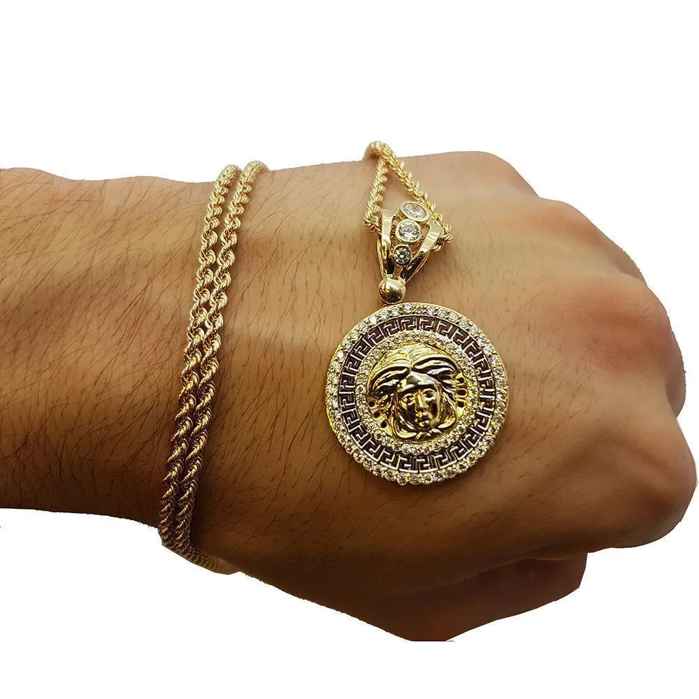 Rope Chain 2.5MM 10K With Vers en OR 10K MNG-163