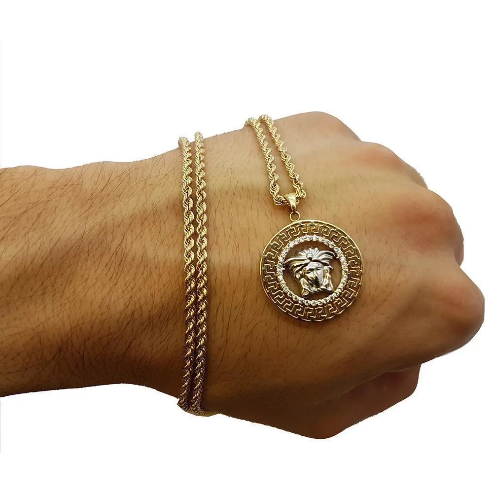 Rope Chain 2.5MM 10K With Vers en OR 10K MNG-166