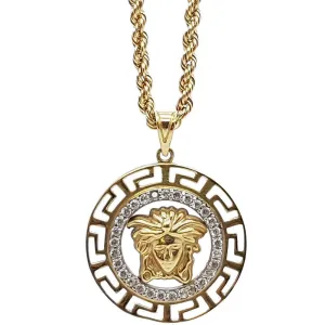 Rope Chain 2.5MM 10K With Versacesrond en OR 10K MNG-169