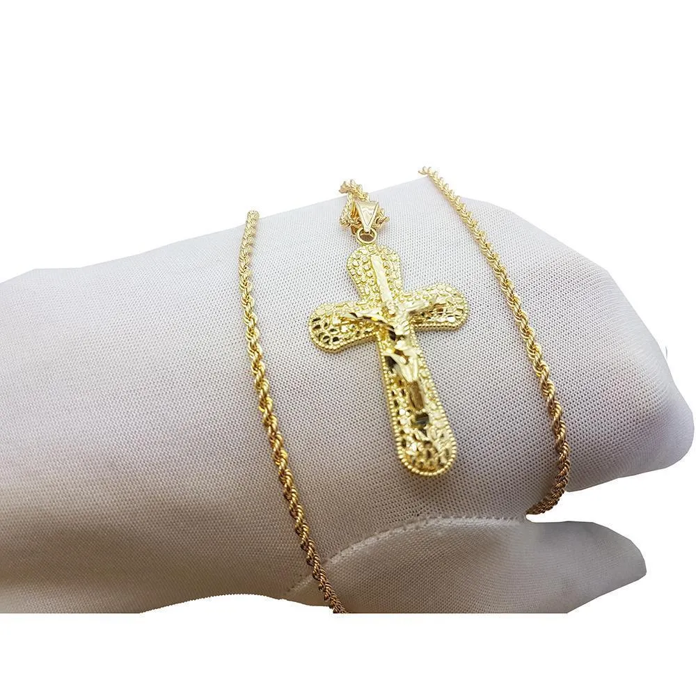 Rope Chain 2.5MM With Cross NSA-014