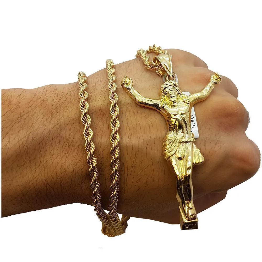 Rope Chain 4.0MM 10K With Bonito en OR 10K MNG-022