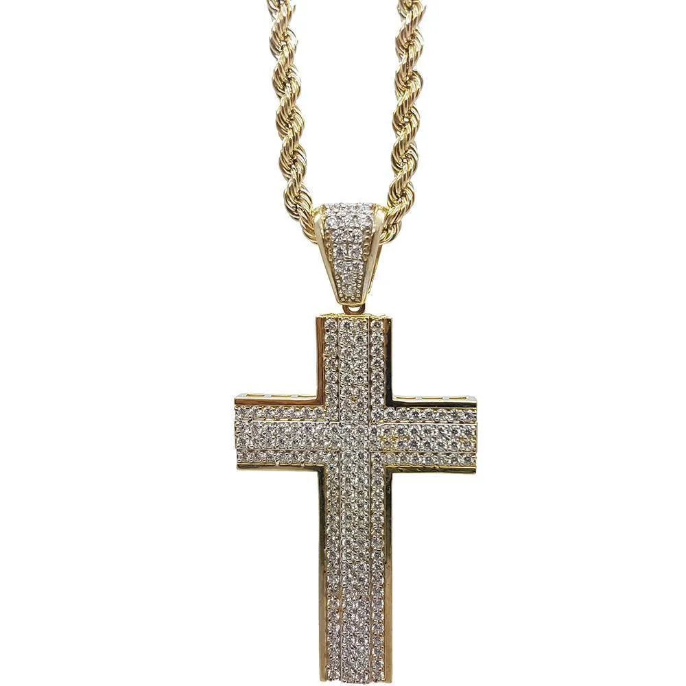 Rope Chain 4.0MM 10K With Cross OR 10K MNG-012