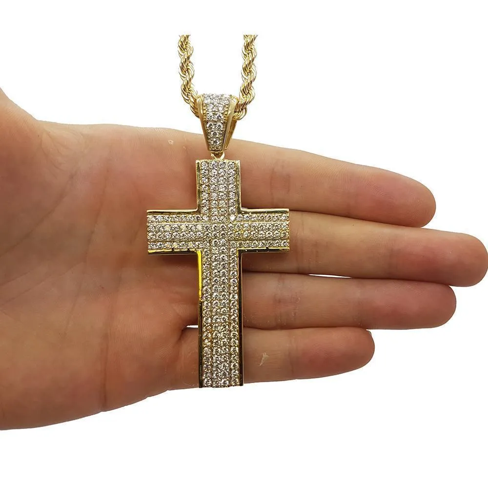 Rope Chain 4.0MM 10K With Cross OR 10K MNG-012