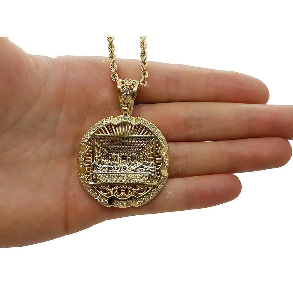 Rope Chain & PENDENTIF Last Supper Jesus