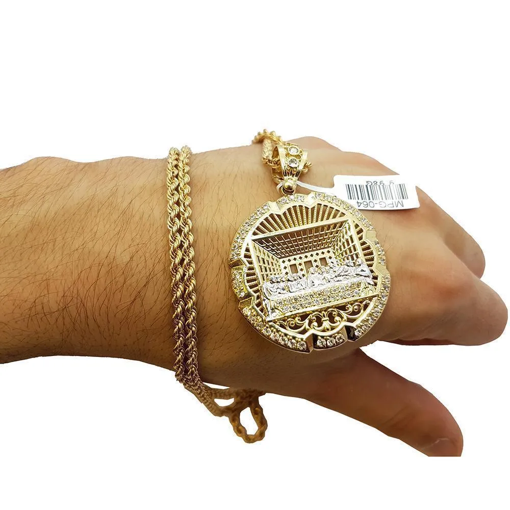 Rope Chain & PENDENTIF Last Supper Jesus