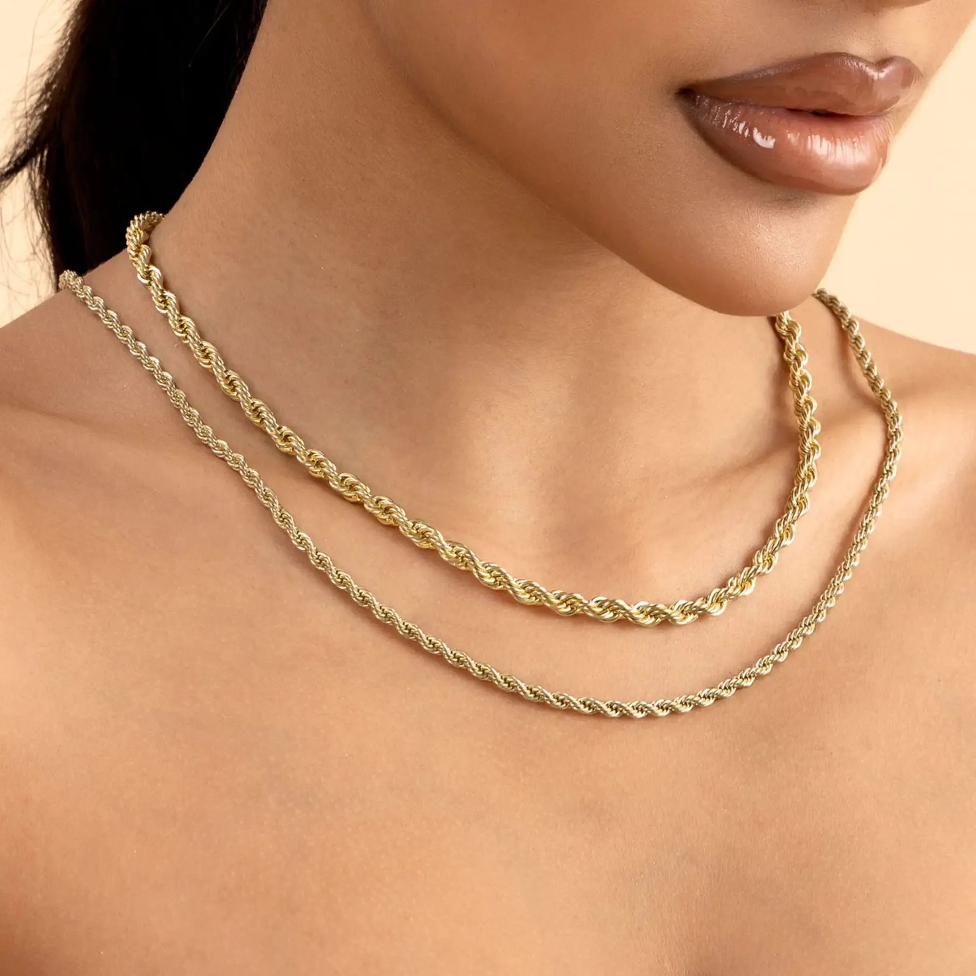 Rope Yellow Gold Chain - 3.5mm
