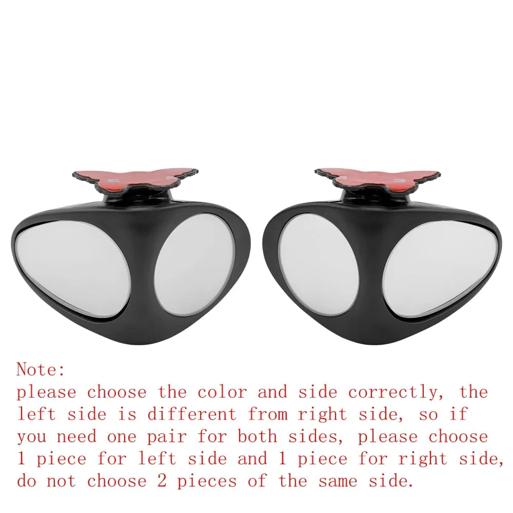 Rotatable 2-Side Blind Spot Convex Mirror