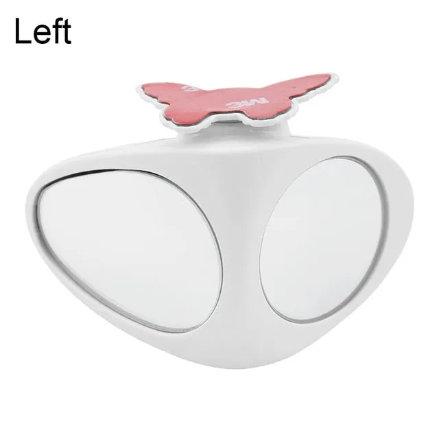 Rotatable 2-Side Blind Spot Convex Mirror
