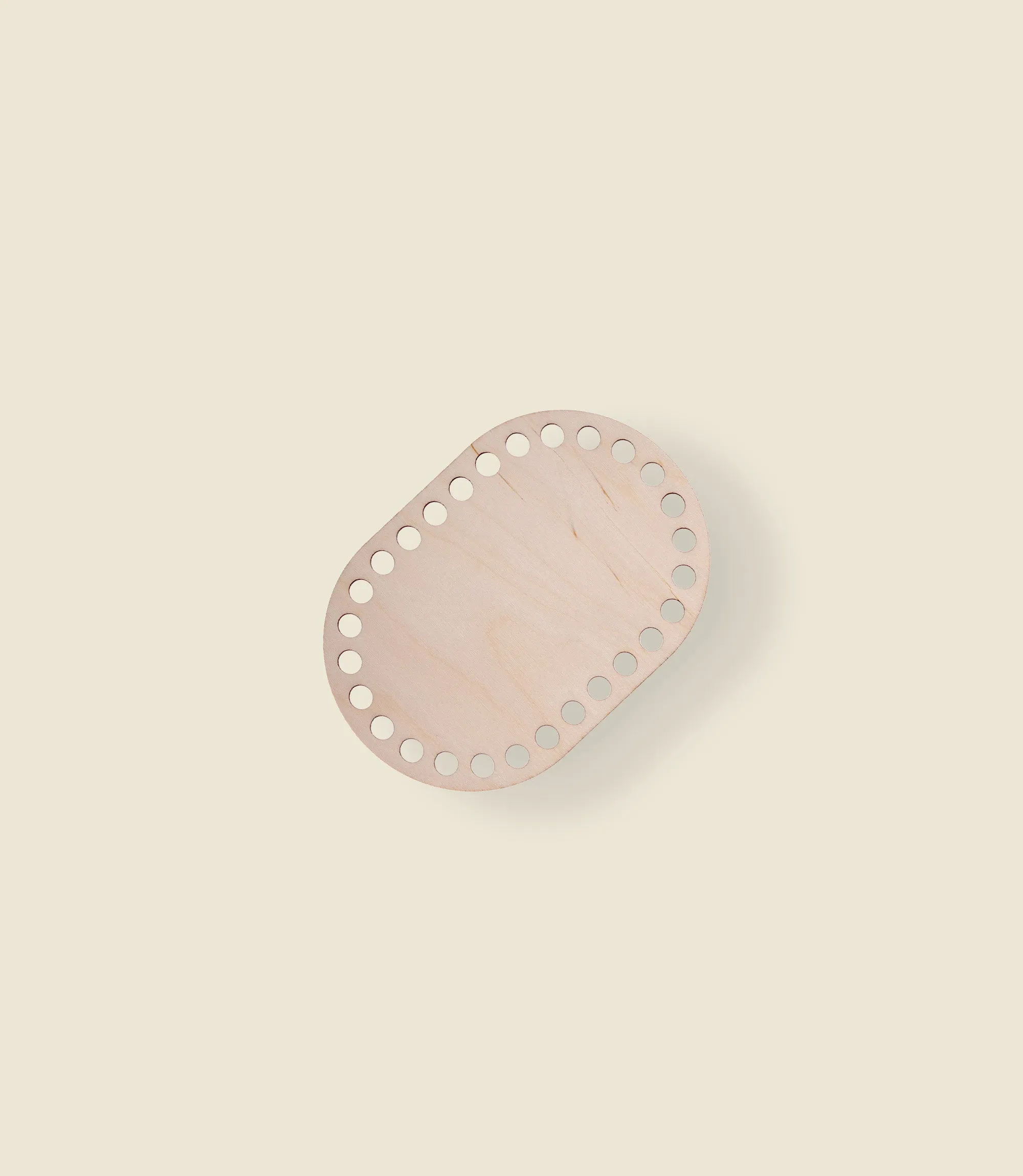 Rounded rectangle wooden base