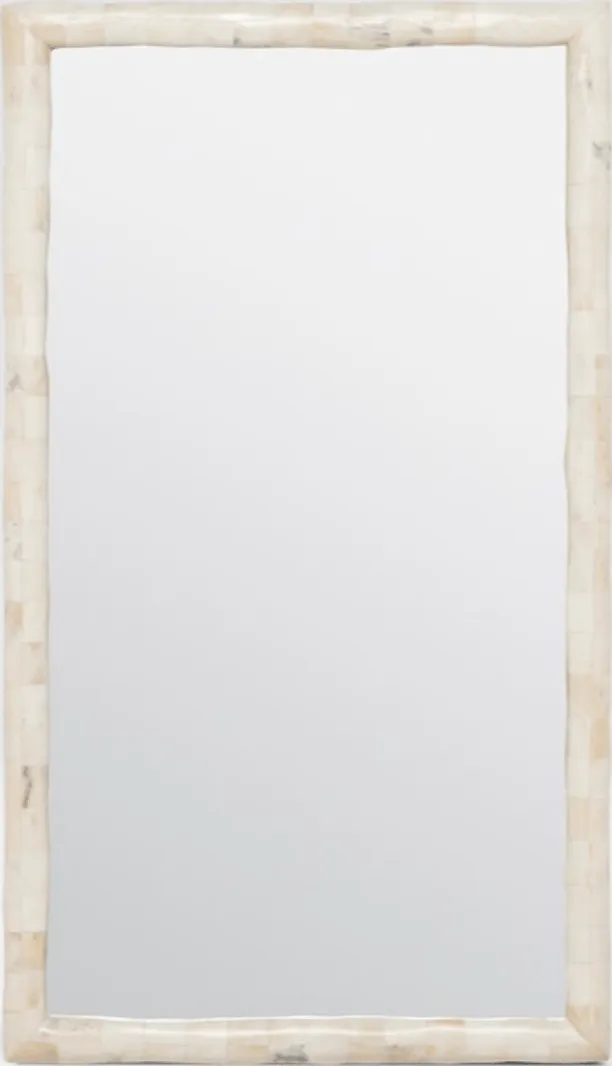 San Clemente Polished Bone Mirror - Two Sizes
