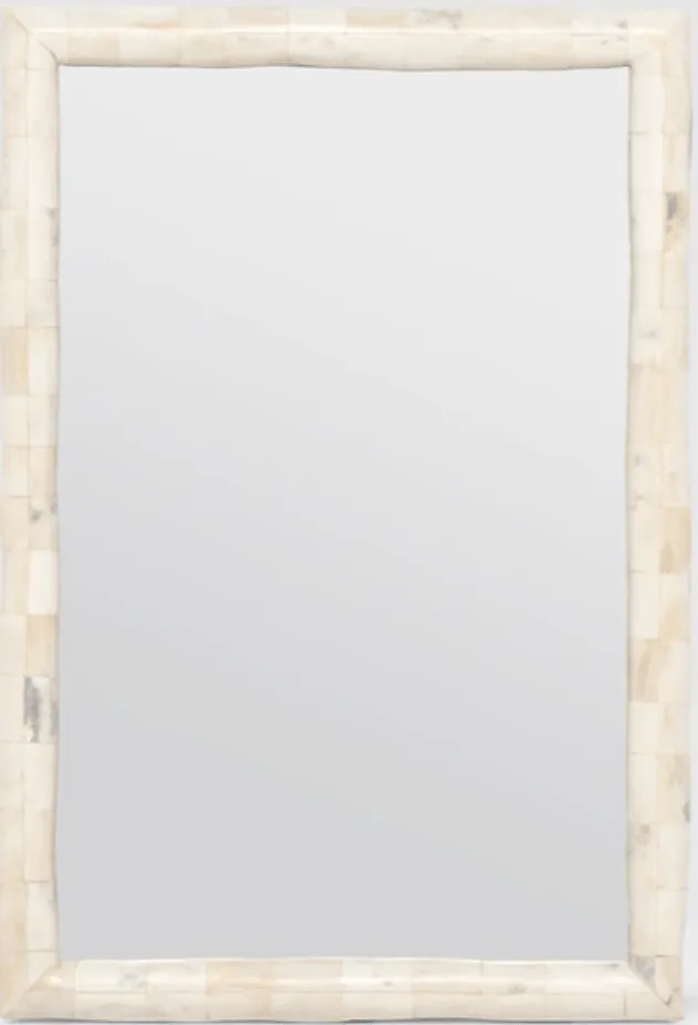 San Clemente Polished Bone Mirror - Two Sizes