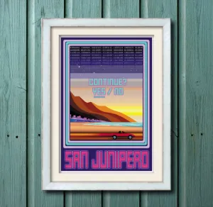 San Junipero 13"x19" Poster