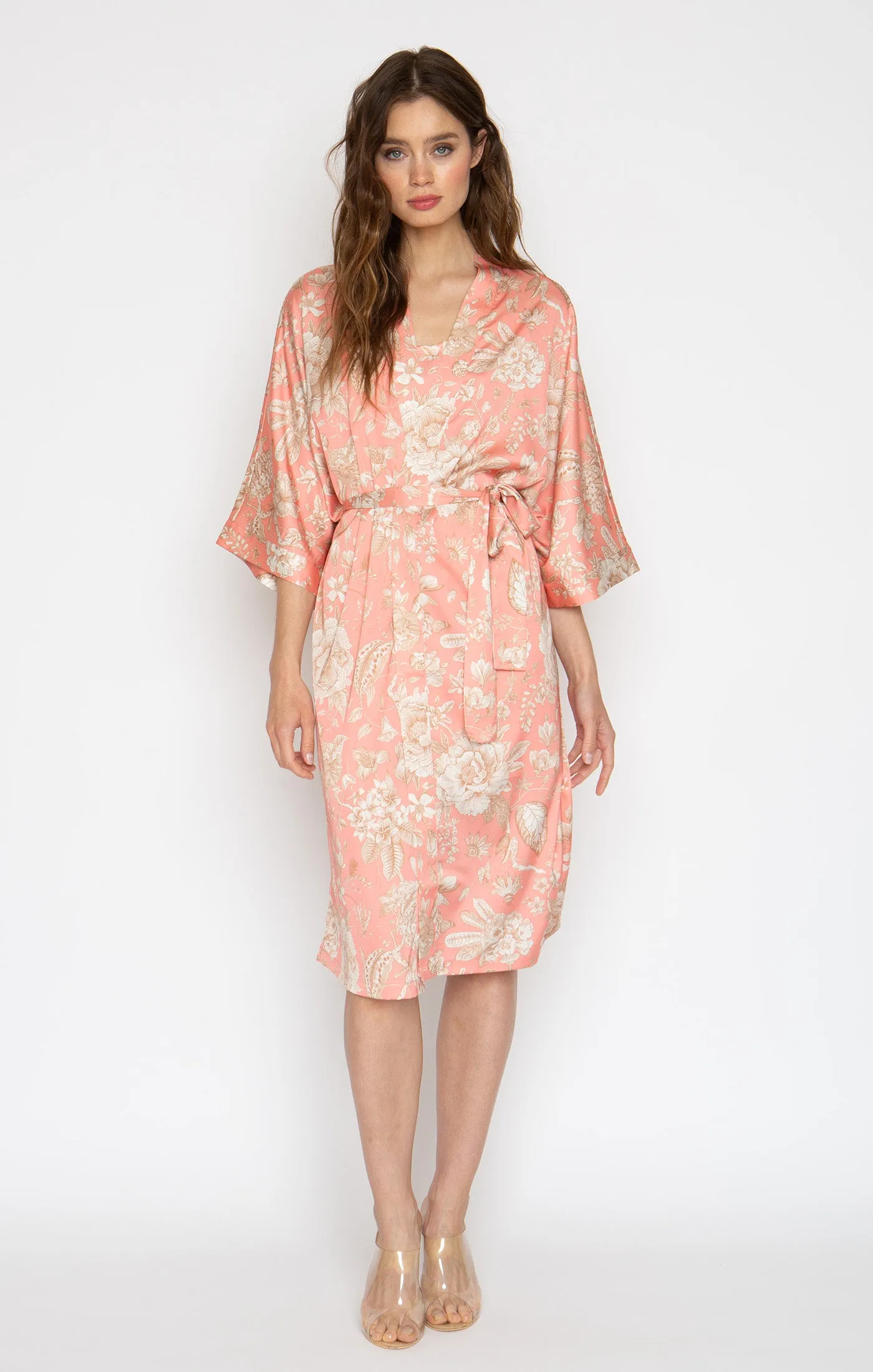 Sandy Rose Silky Kimono