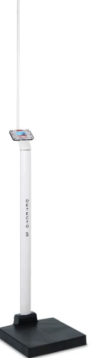Scale Column Digital 660LB Black w/Height Rod Detecto