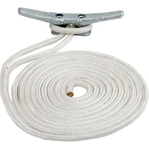 Sea-Dog Double Braided Nylon Dock Line - 5/8" x 25 - White