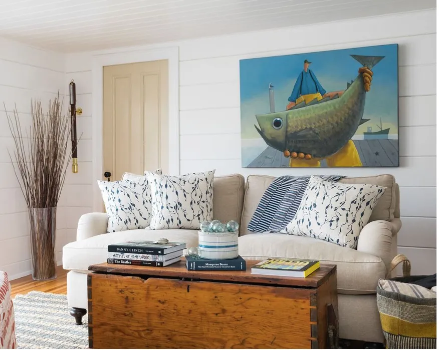 Seaweed Pillow - Navy