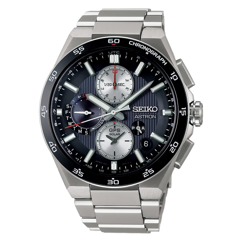 Seiko Astron SBXC151/SSH151 Solar GPS Satellite Radio Dual Time Chronograph Men's Metal Strap 2024.6release Watch