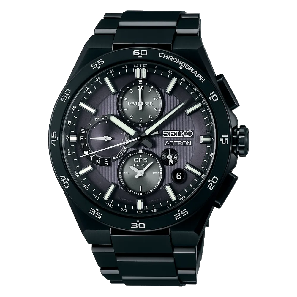 Seiko Astron SBXC155/SSH155 Solar GPS Satellite Radio Dual Time Chronograph Men's Metal Strap 2024.6Release Watch