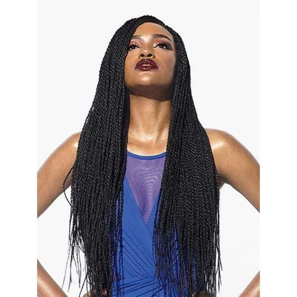 Sensationnel Cloud9 Ruwa 4x4 Swiss Braided Lace Front Wig - SENEGAL TWIST 32"