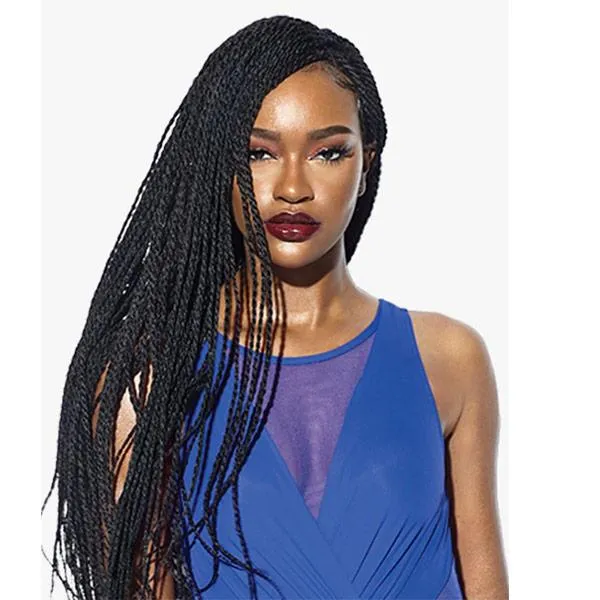 Sensationnel Cloud9 Ruwa 4x4 Swiss Braided Lace Front Wig - SENEGAL TWIST 32"