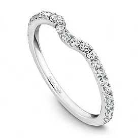 Shared Prong Diamond Curved Stackable STE1-1WM