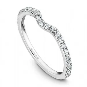 Shared Prong Diamond Curved Stackable STE1-1WM