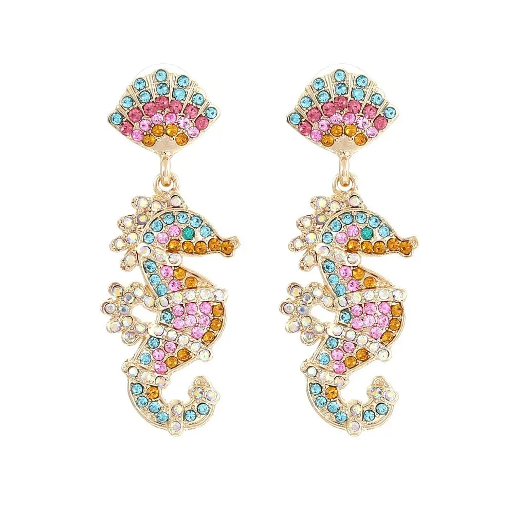 Shimmering Shoreline - Aqua Multi Earrings