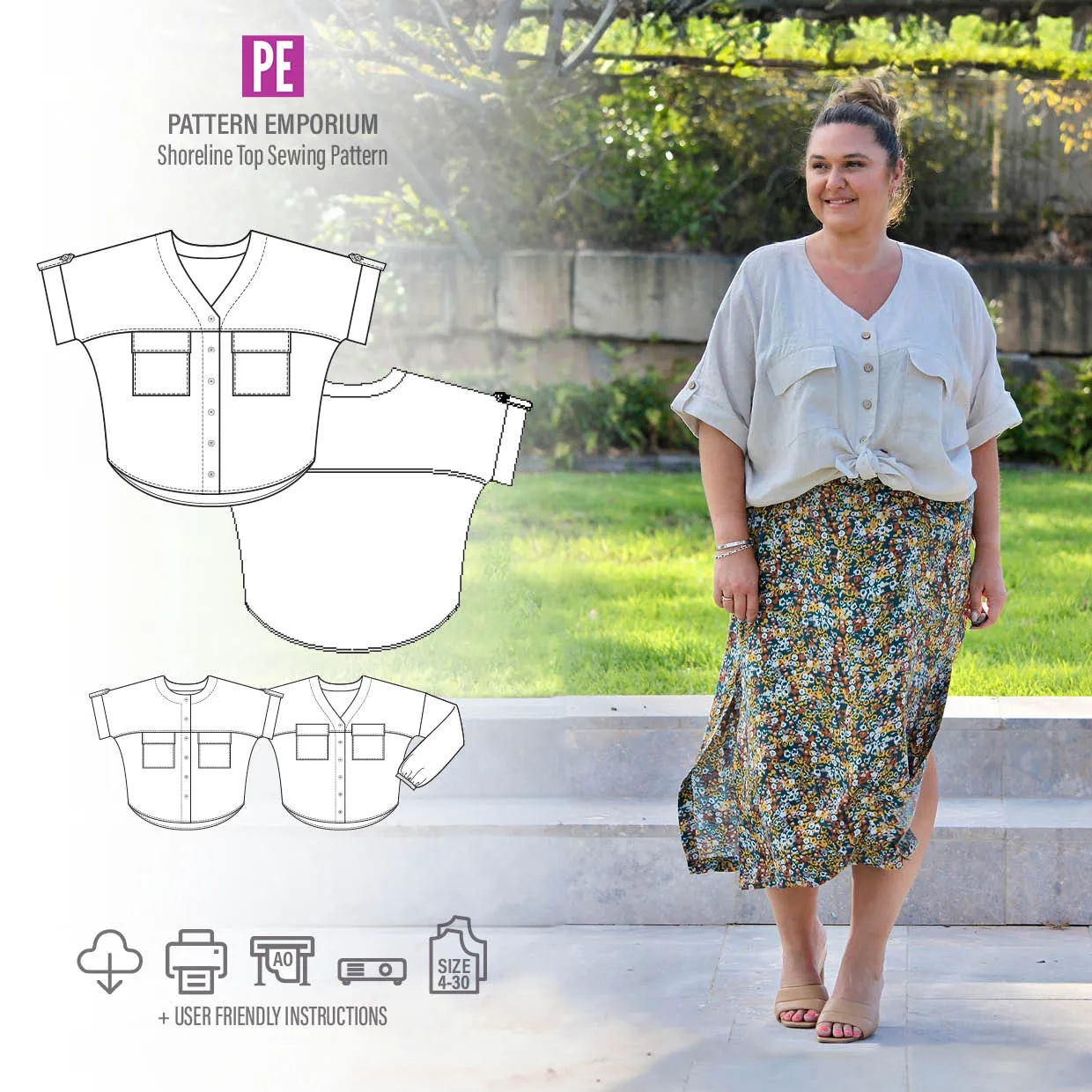 Shoreline | Dolman Top Sewing Pattern