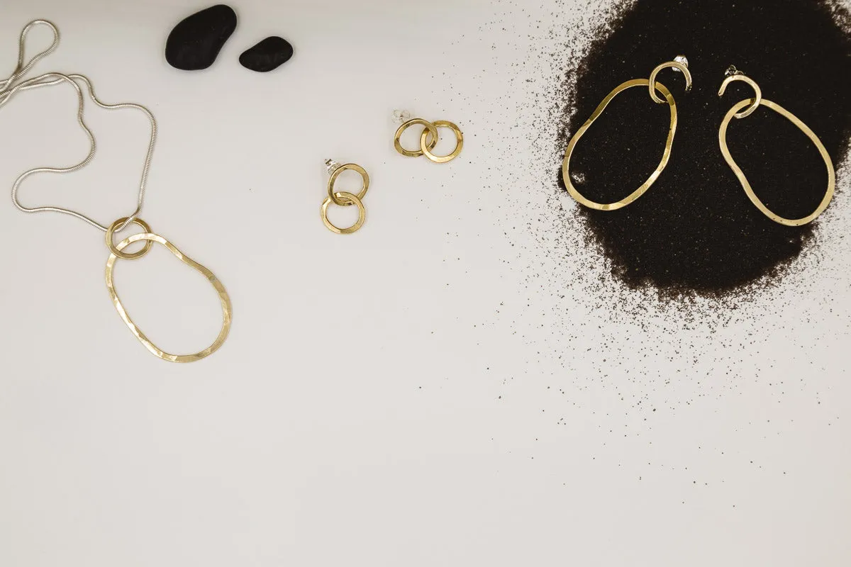 Shoreline Hoop Earrings | Medium | Silver