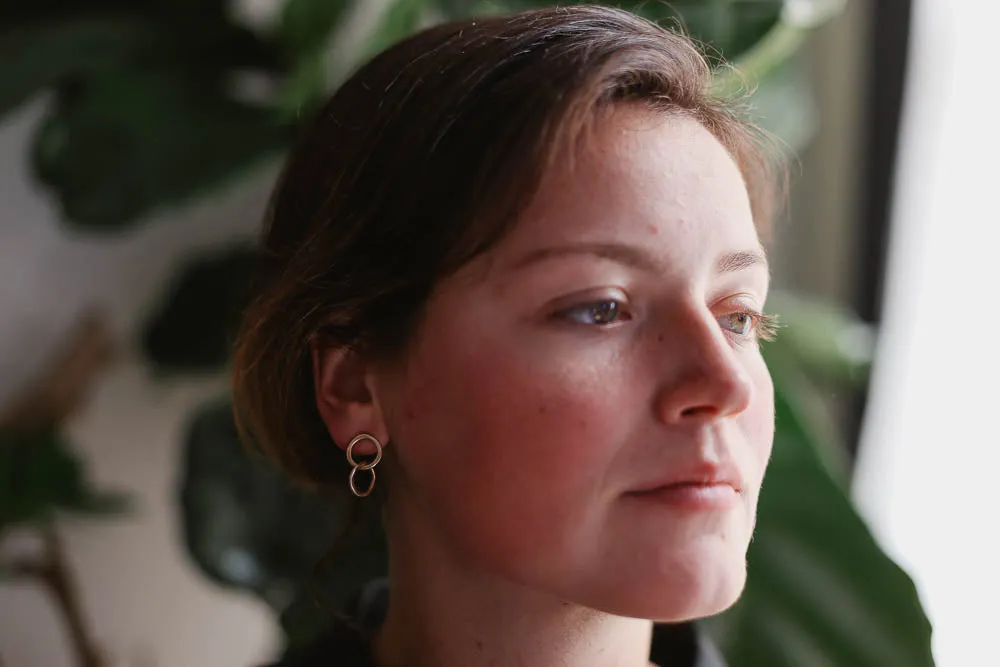 Shoreline Hoop Earrings | Medium | Silver