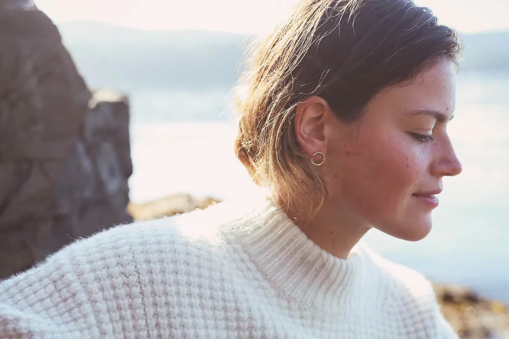 Shoreline Hoop Earrings | Small | Silver