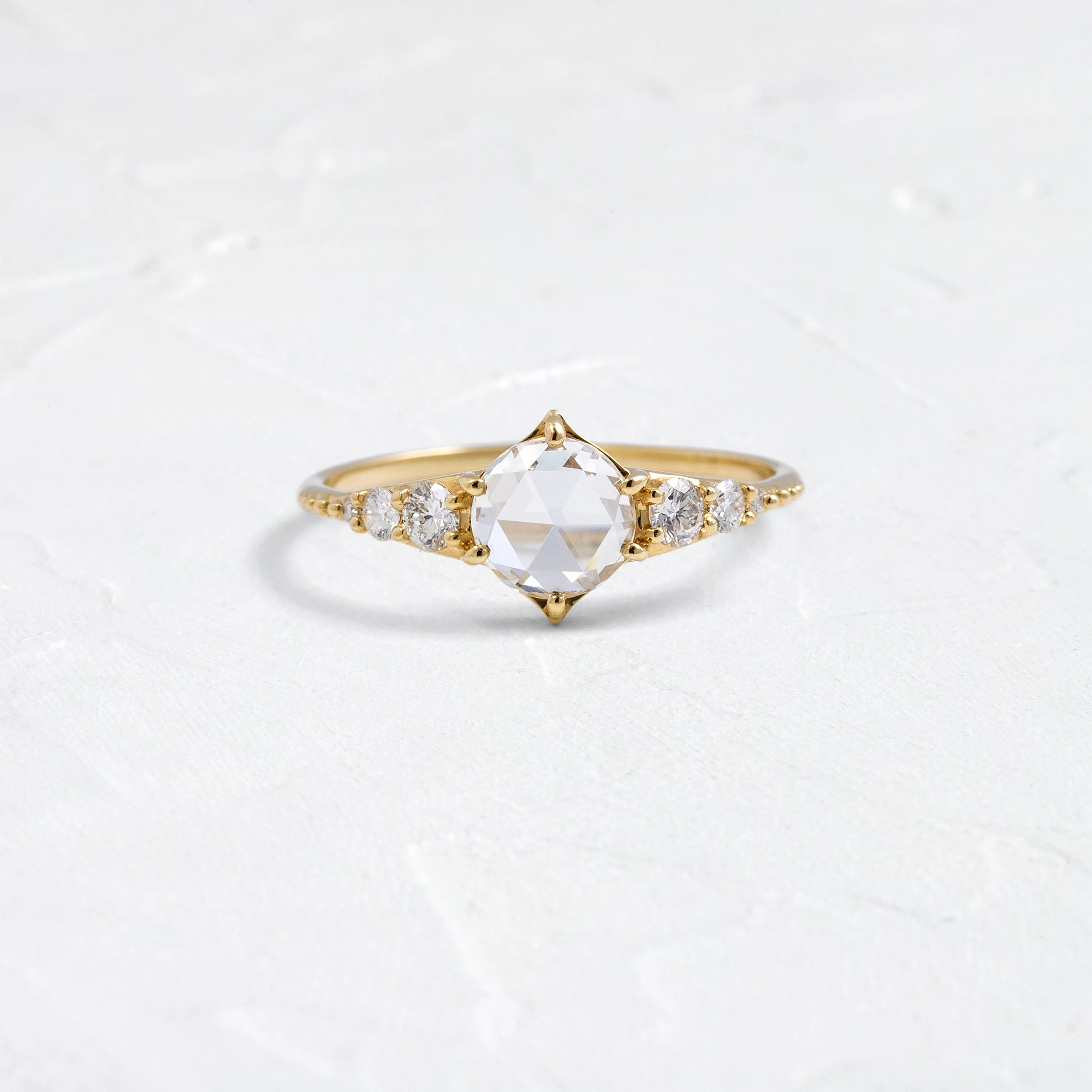 Shoreline Ring, 0.52ct. Lab-Grown Rose Cut
