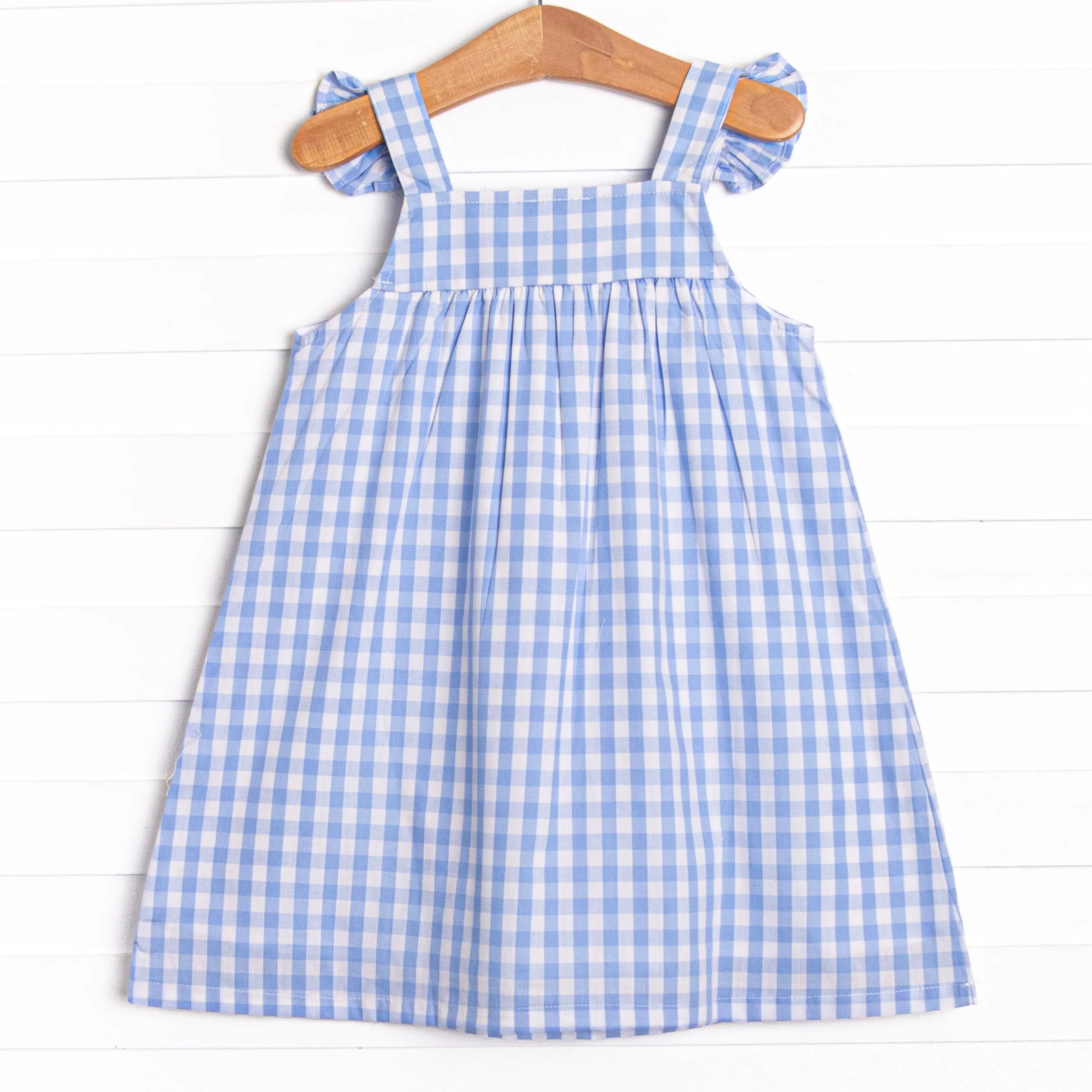 Shoreline Shade Applique Dress, Blue