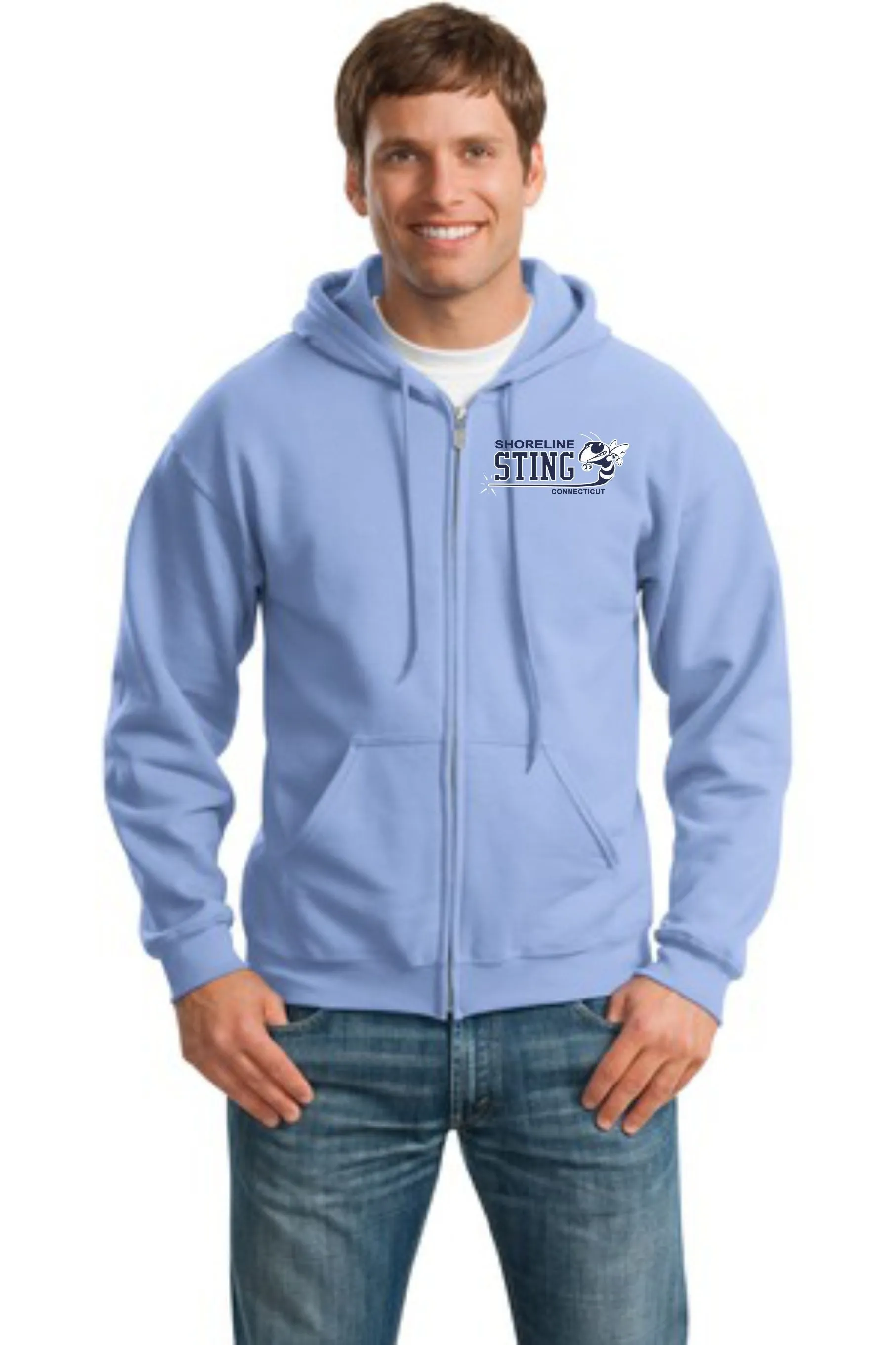 Shoreline Sting Adult Unisex Full Zip Hooded Sweatshirt