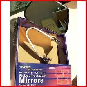 SIDE MIRROR FOR PICK UP TRUCKS, VANS OR UTE'S-CHROME COLOUR -BRAND  NEW.