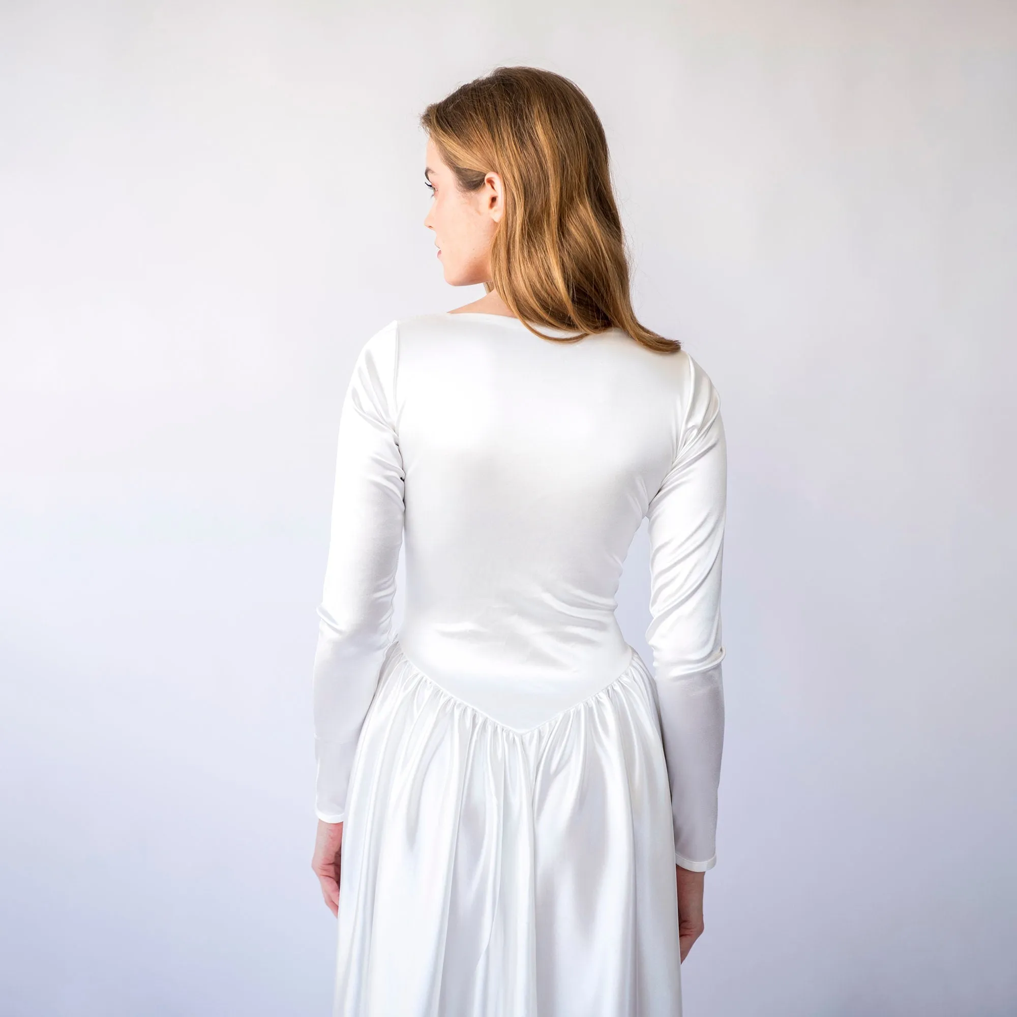 Silky Basque Dress #1452