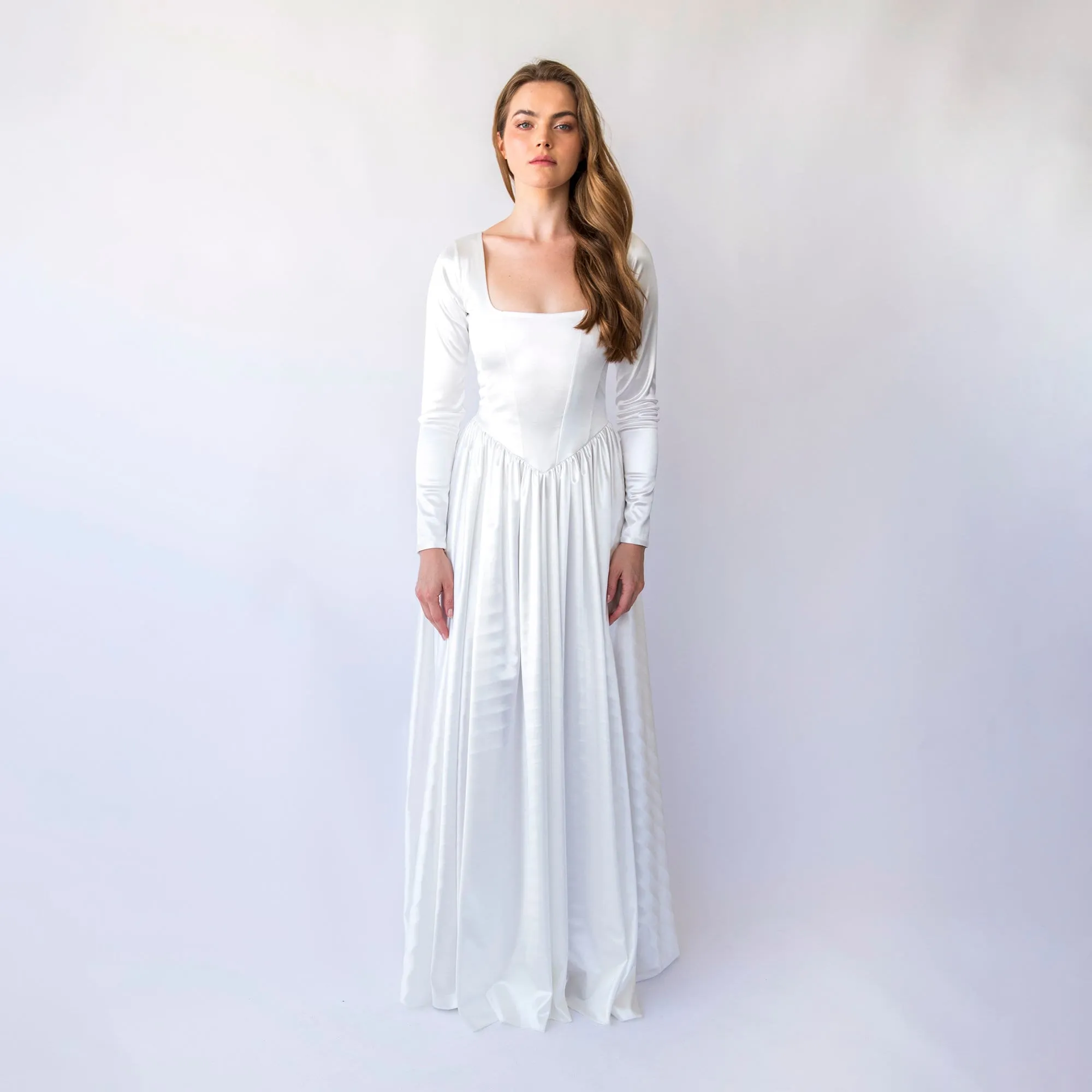 Silky Basque Dress #1452