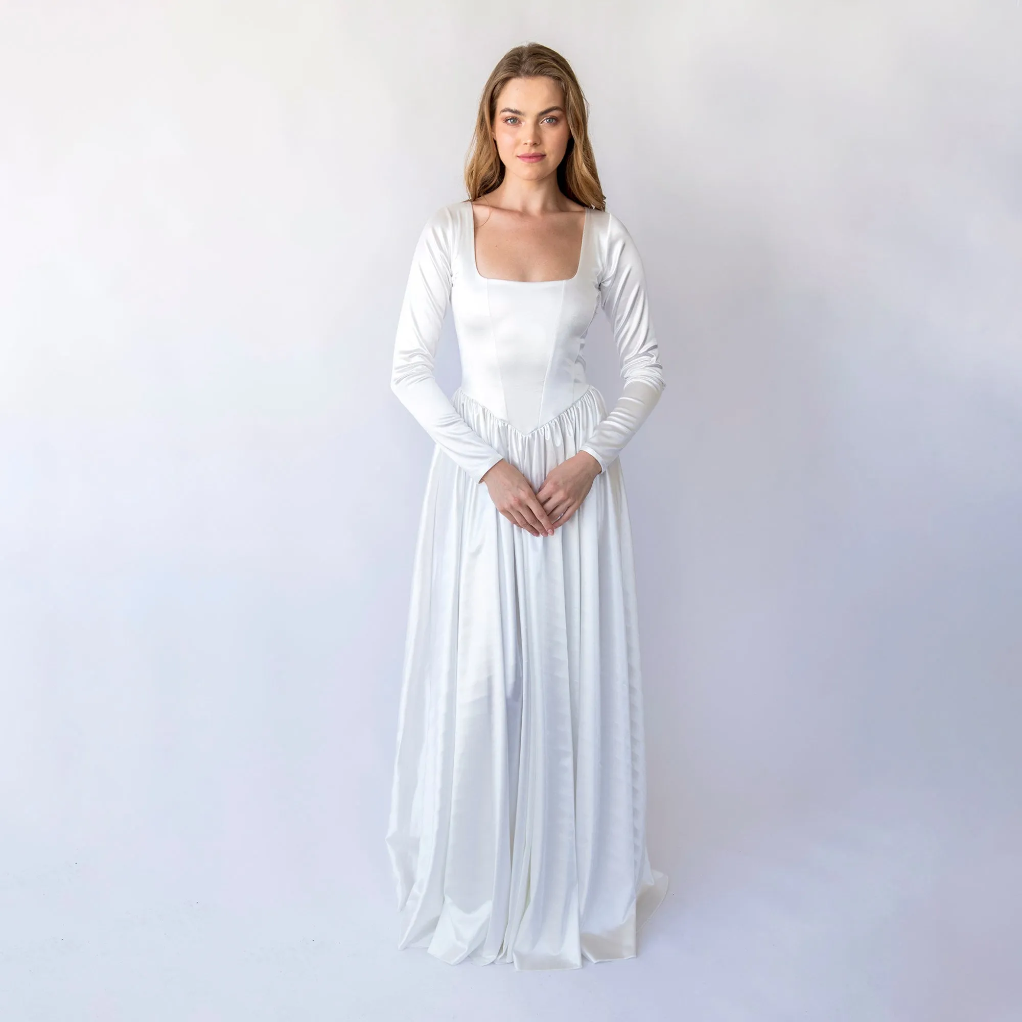 Silky Basque Dress #1452