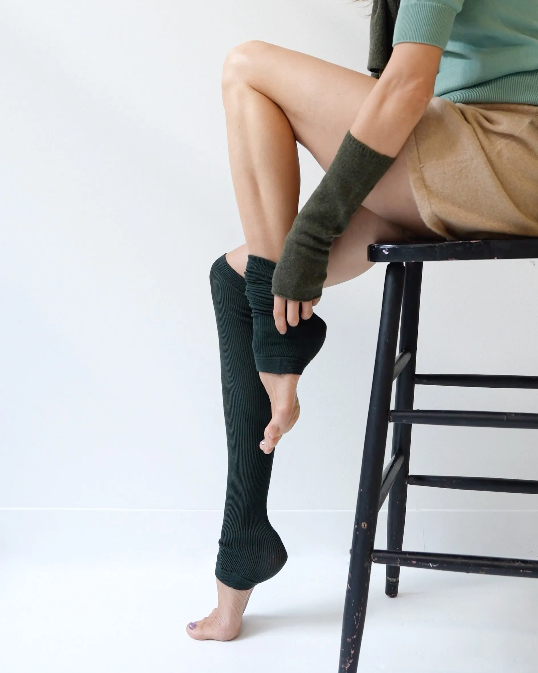 silky leg warmers
