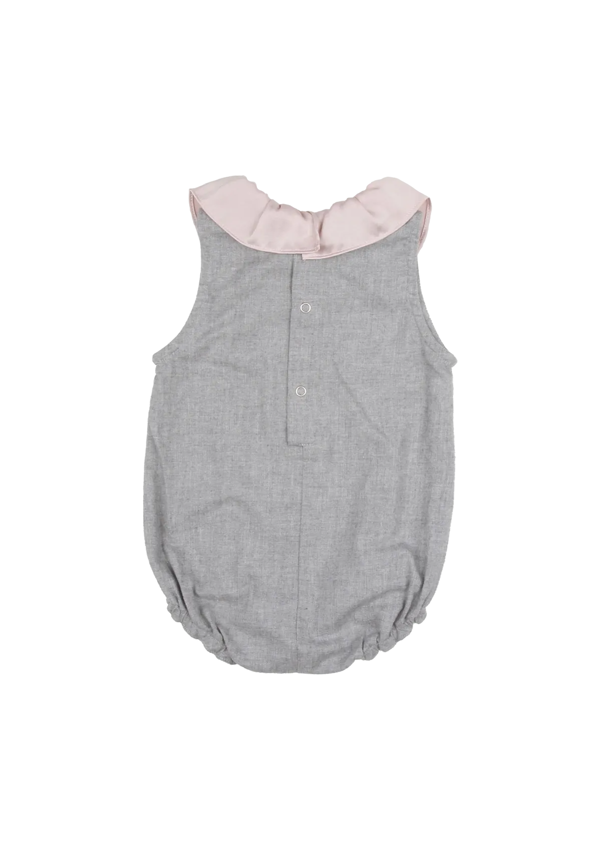Silky Ruffle Collar Bubble, Slate