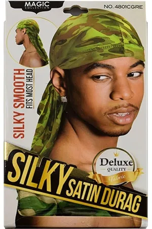 Silky satin Durag- Green