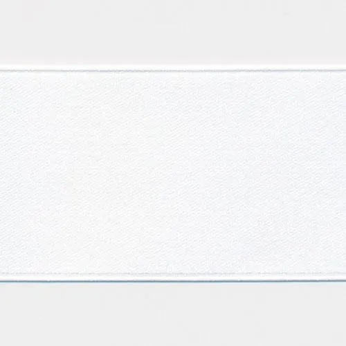 Silky Satin Ribbon #01 White
